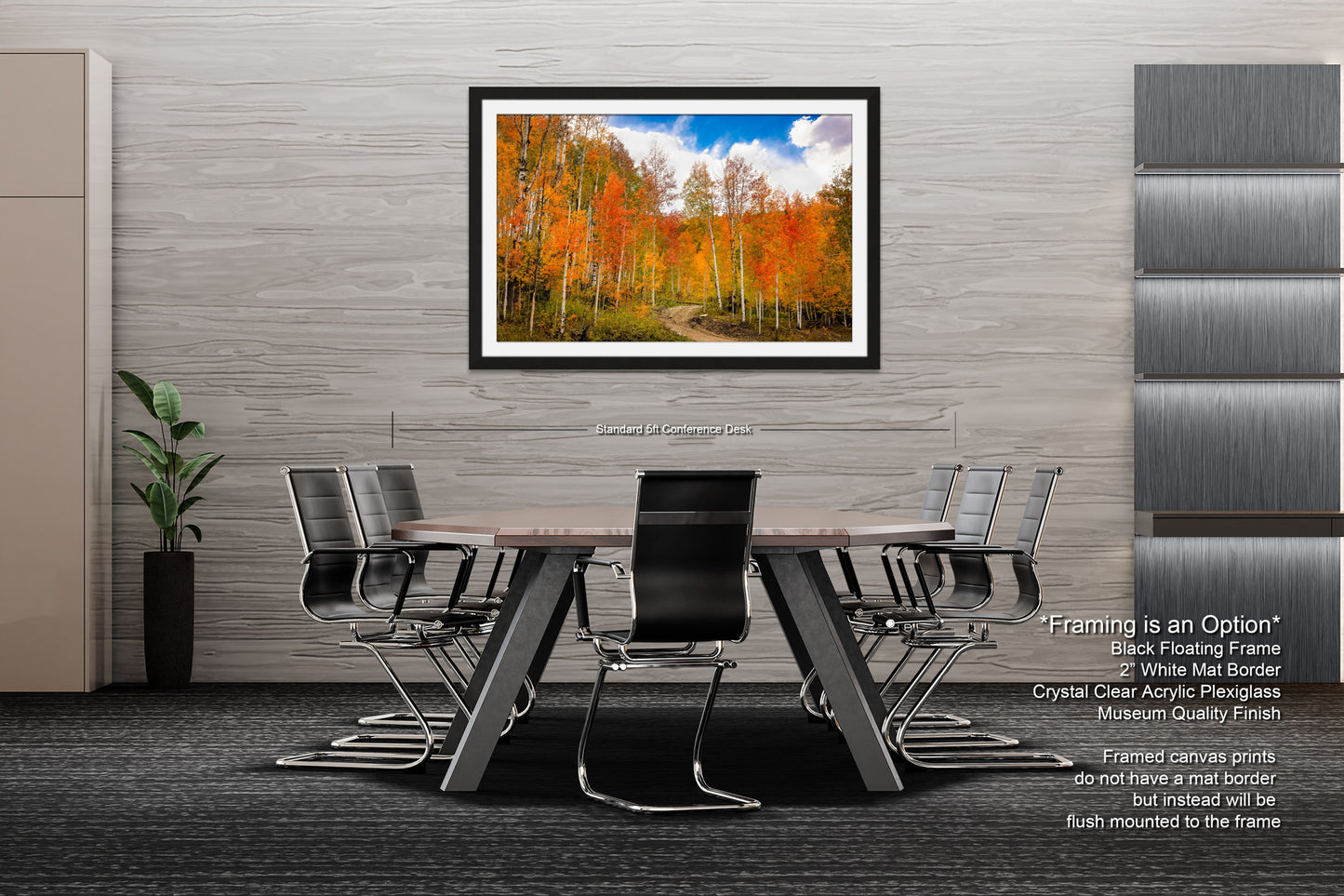 a dining room with a table and chairs