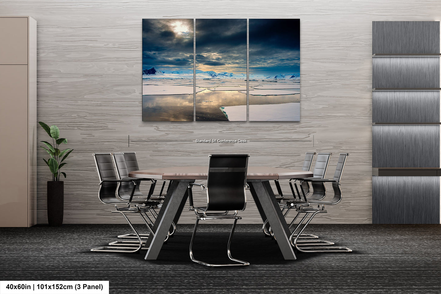 a dining room with a table and chairs