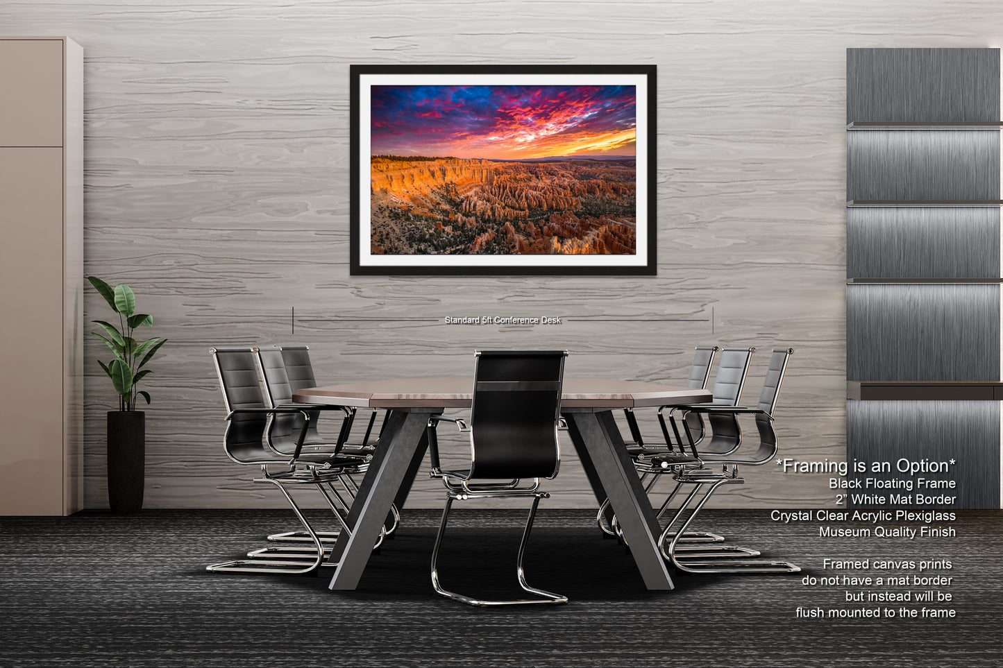 a picture of a dining room with a table and chairs