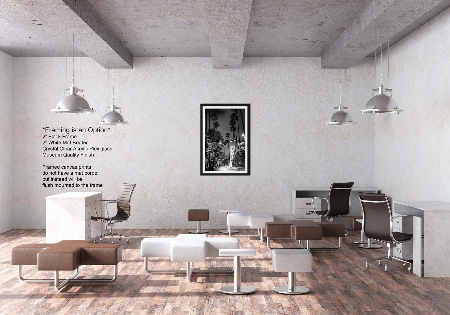 a room with a lot of chairs and desks