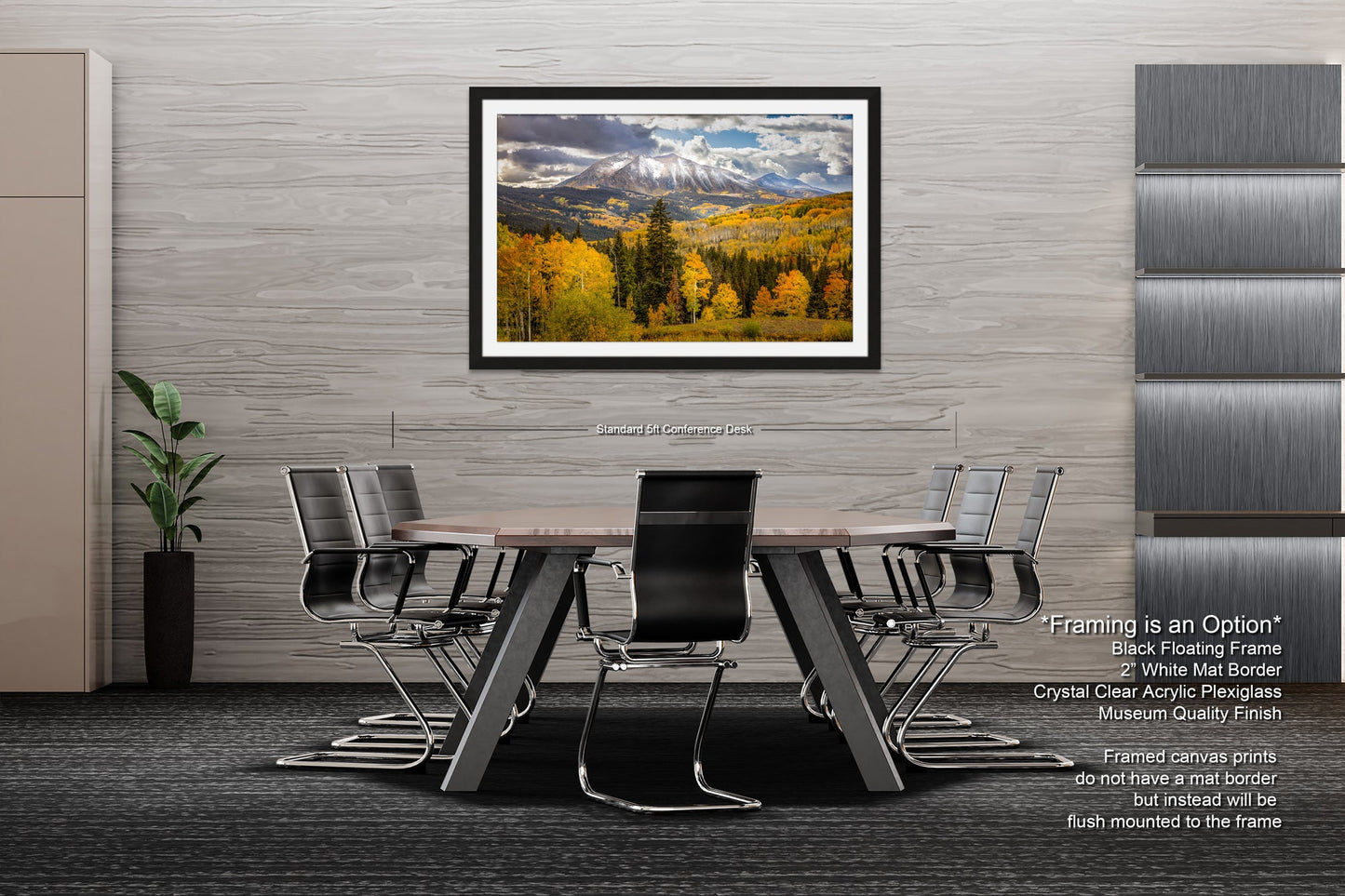 a dining room with a table and chairs