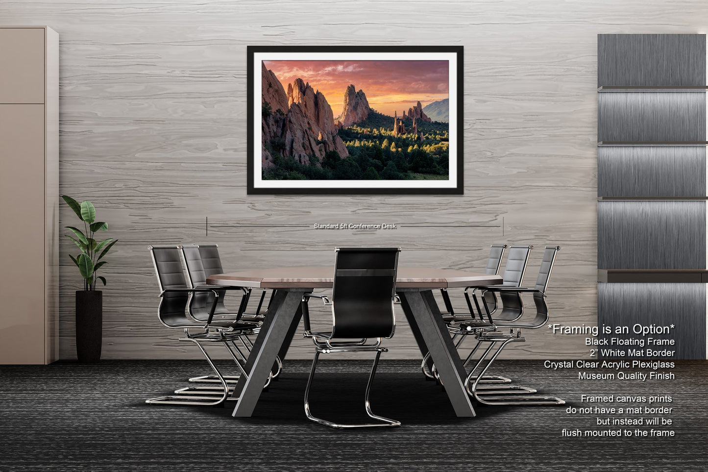 a dining room with a table and chairs