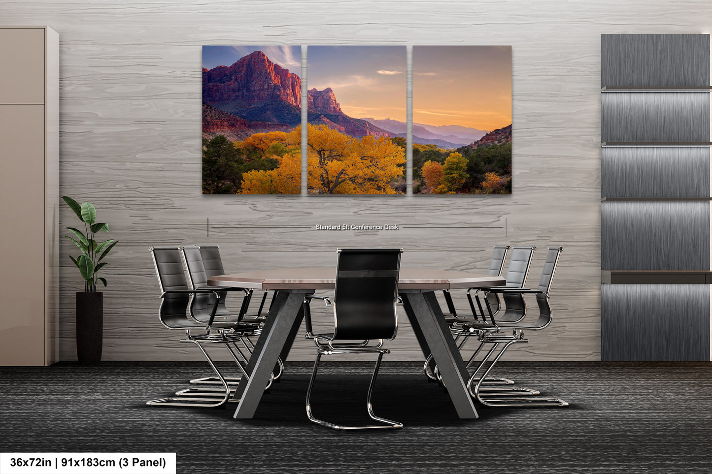 a dining room with a table and chairs