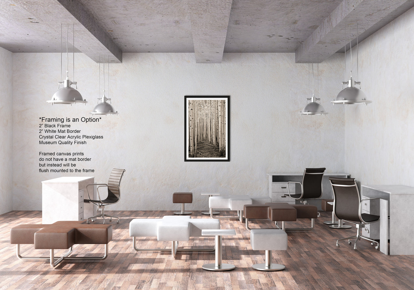 a room with a lot of chairs and desks