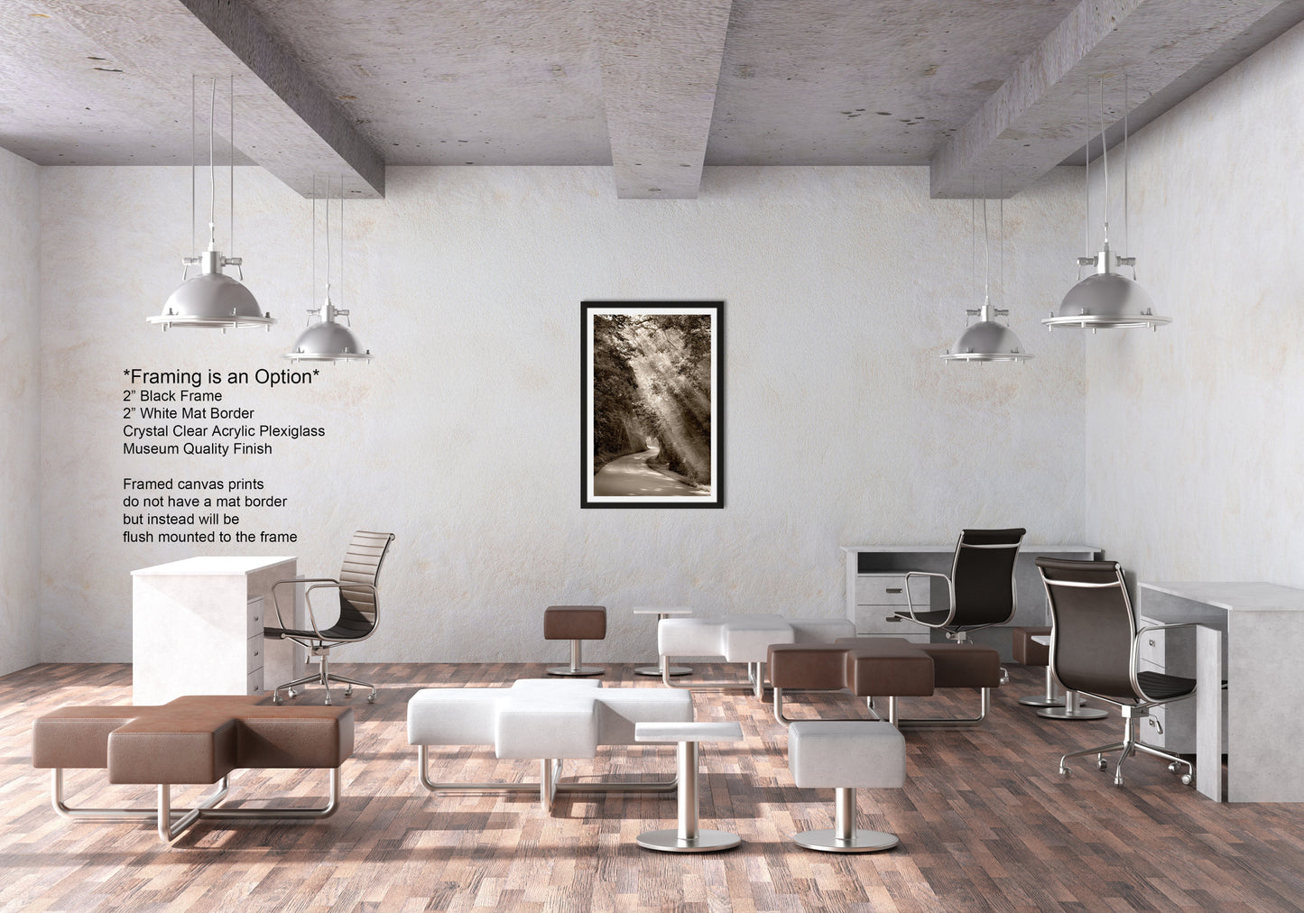 a room with a lot of chairs and desks