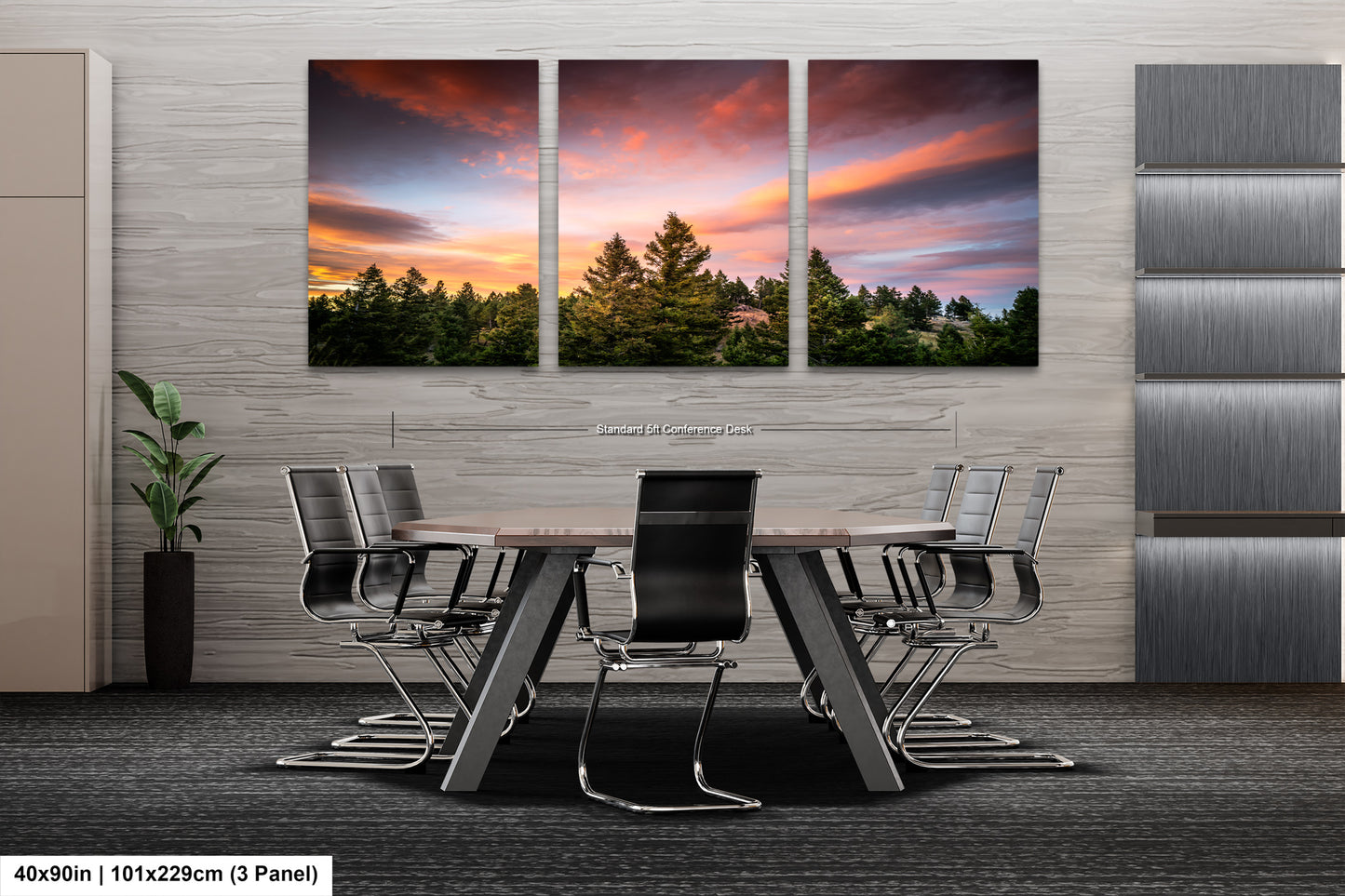a dining room with a table and chairs