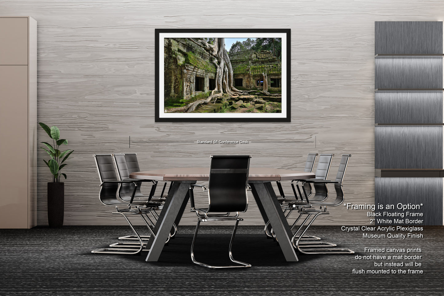 a picture of a dining room with a table and chairs