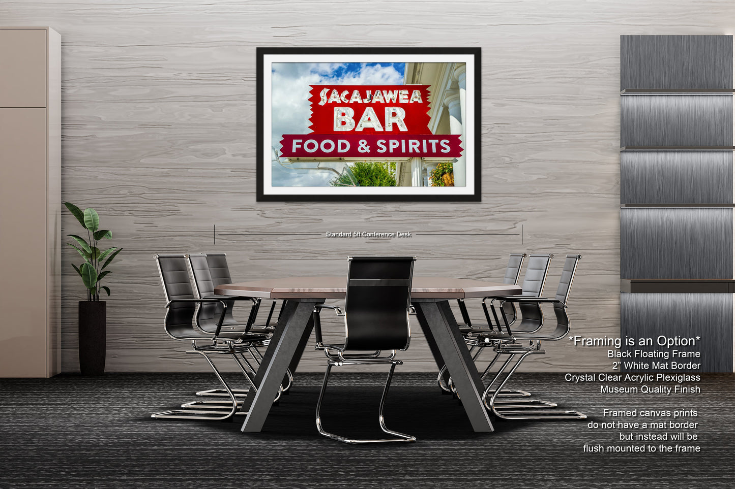 a picture of a table and chairs in a room