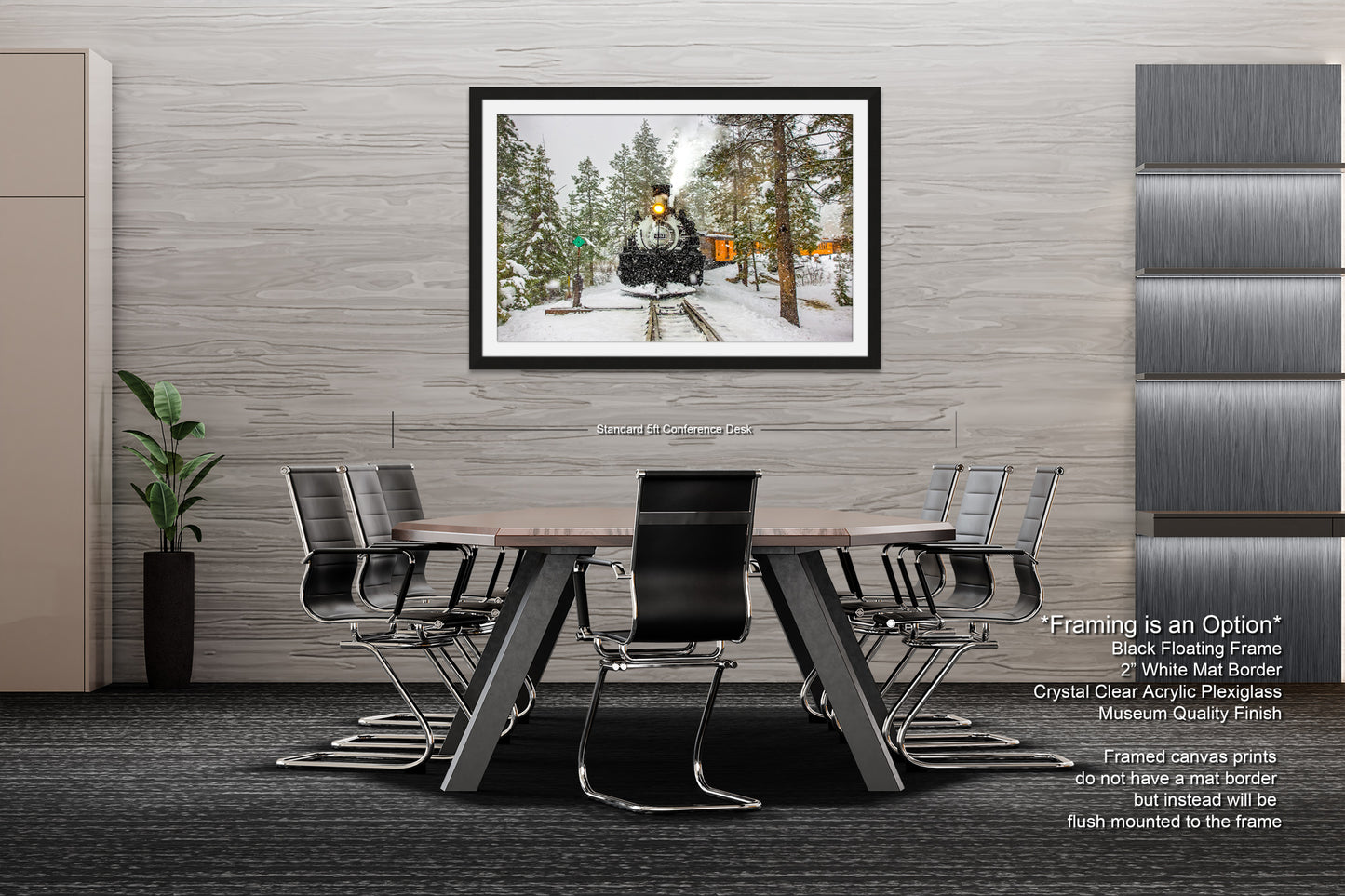 a picture of a dining room with a table and chairs