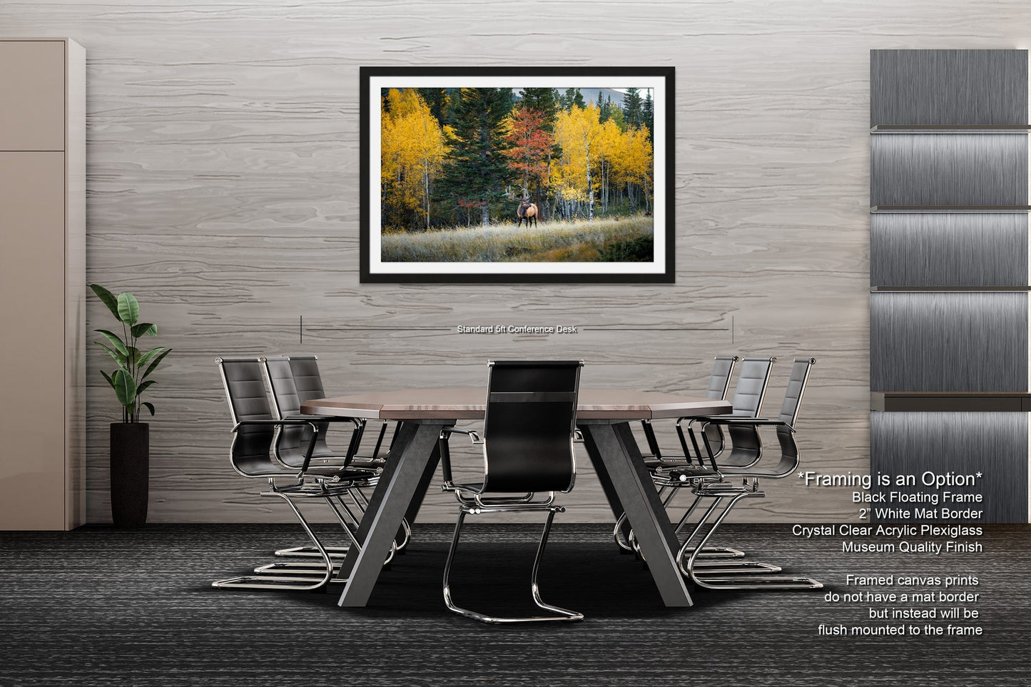 a picture of a dining room with a table and chairs