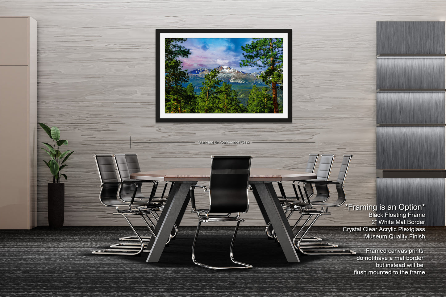 a dining room with a table and chairs
