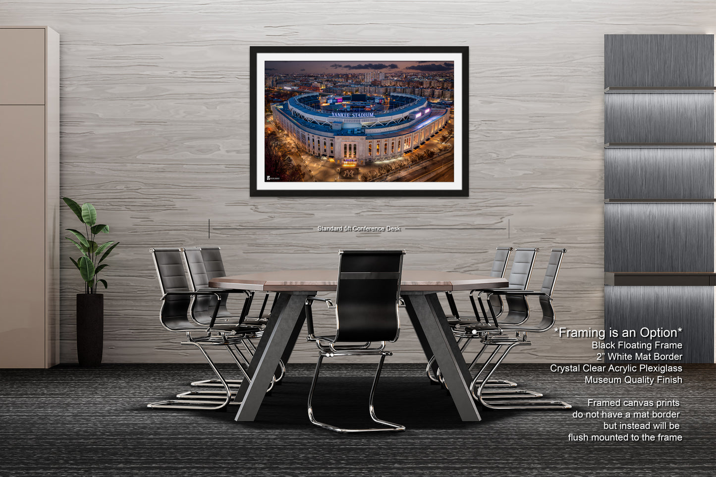 a picture of a dining room with a table and chairs