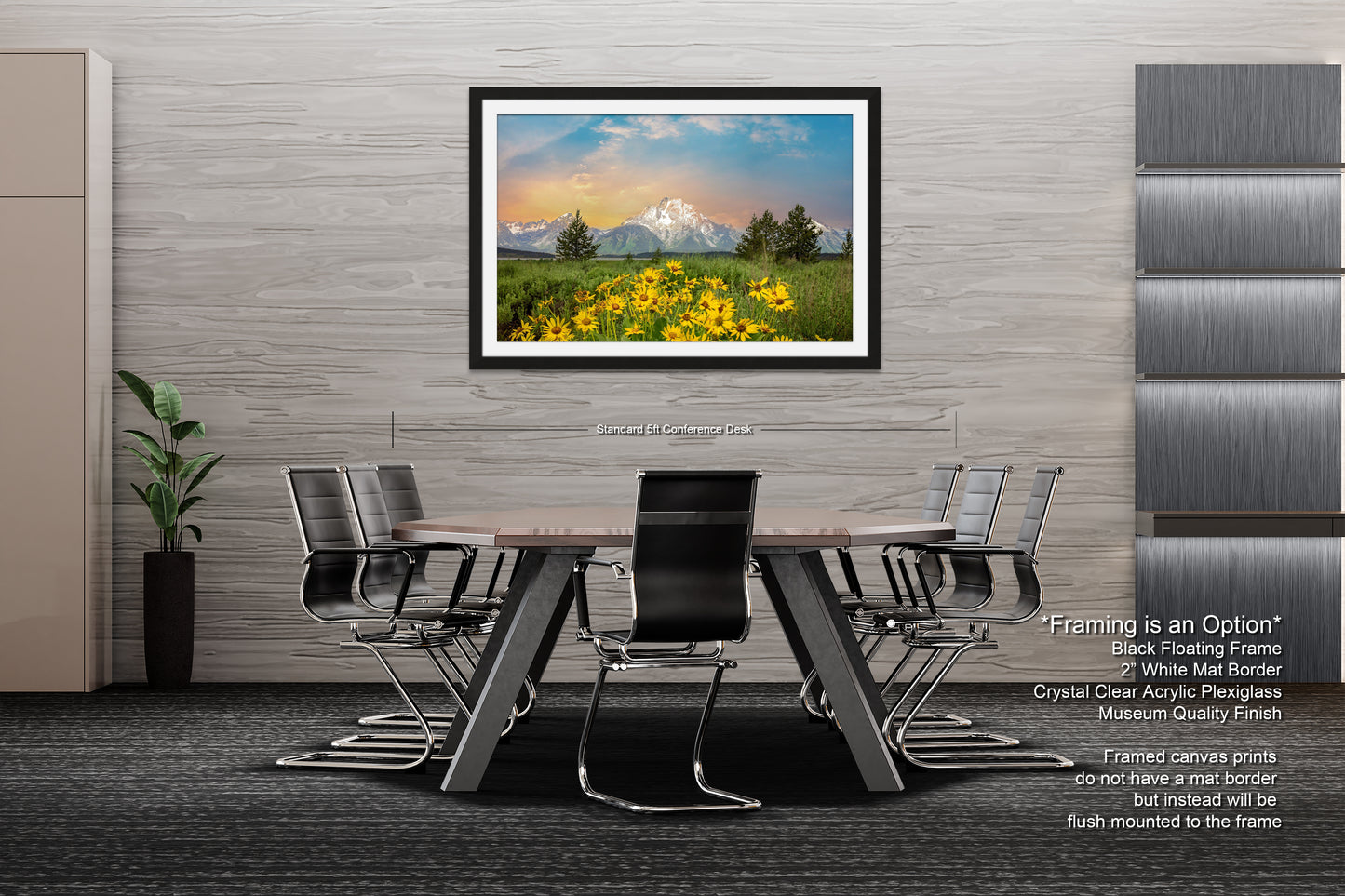 a dining room with a table and chairs