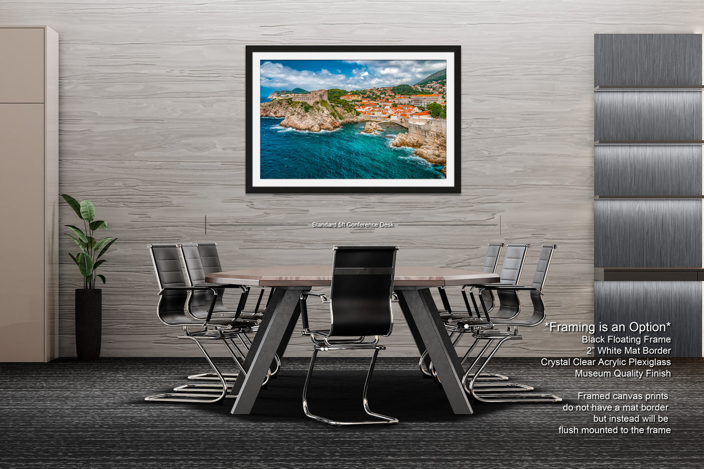 a dining room with a table and chairs