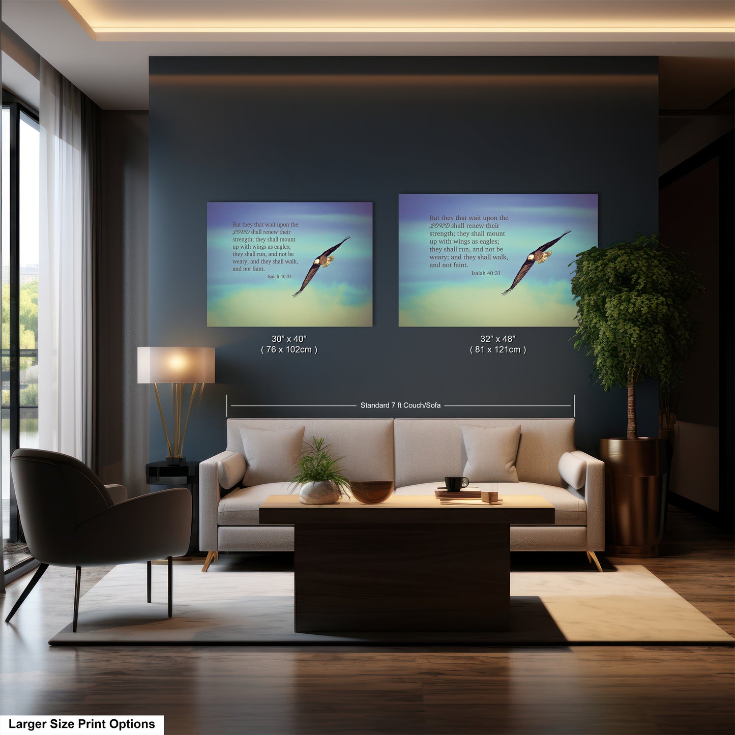 a living room filled with furniture and a large window