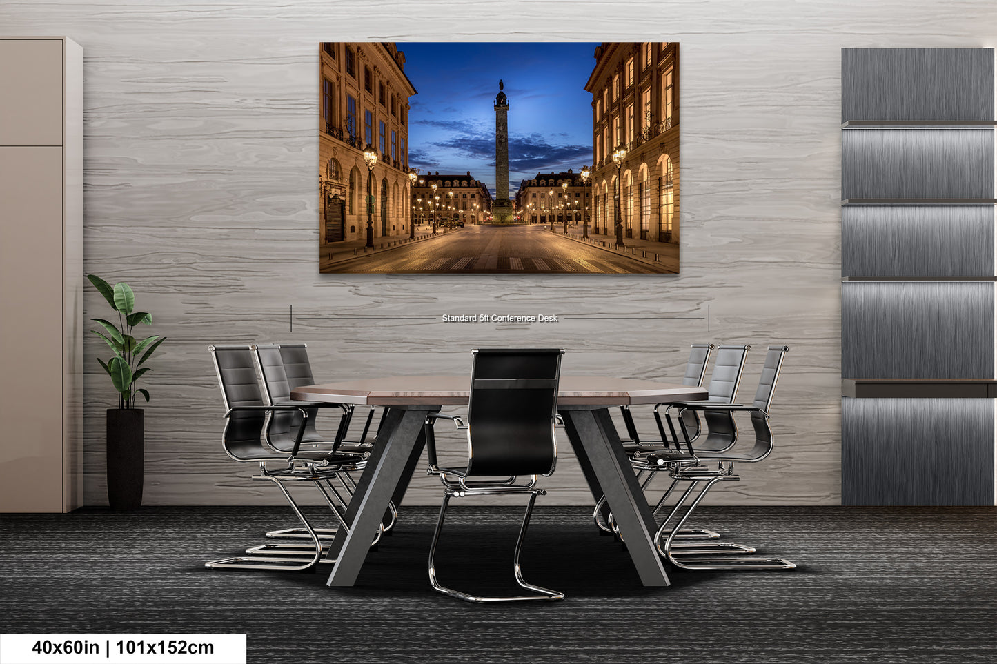 a picture of a city street at night