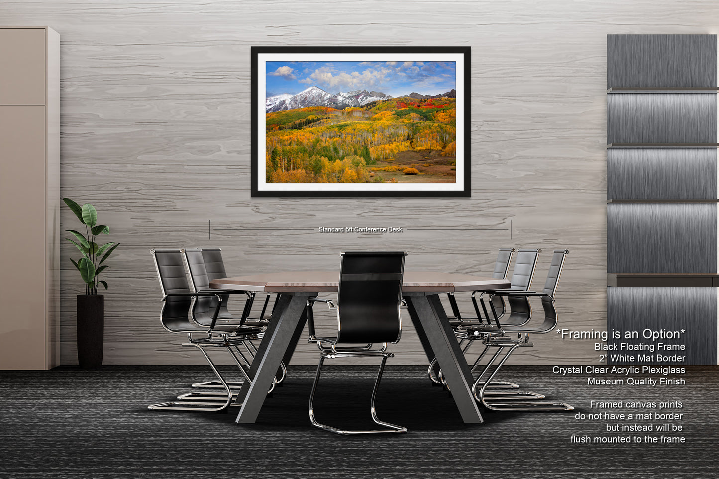 a dining room with a table and chairs