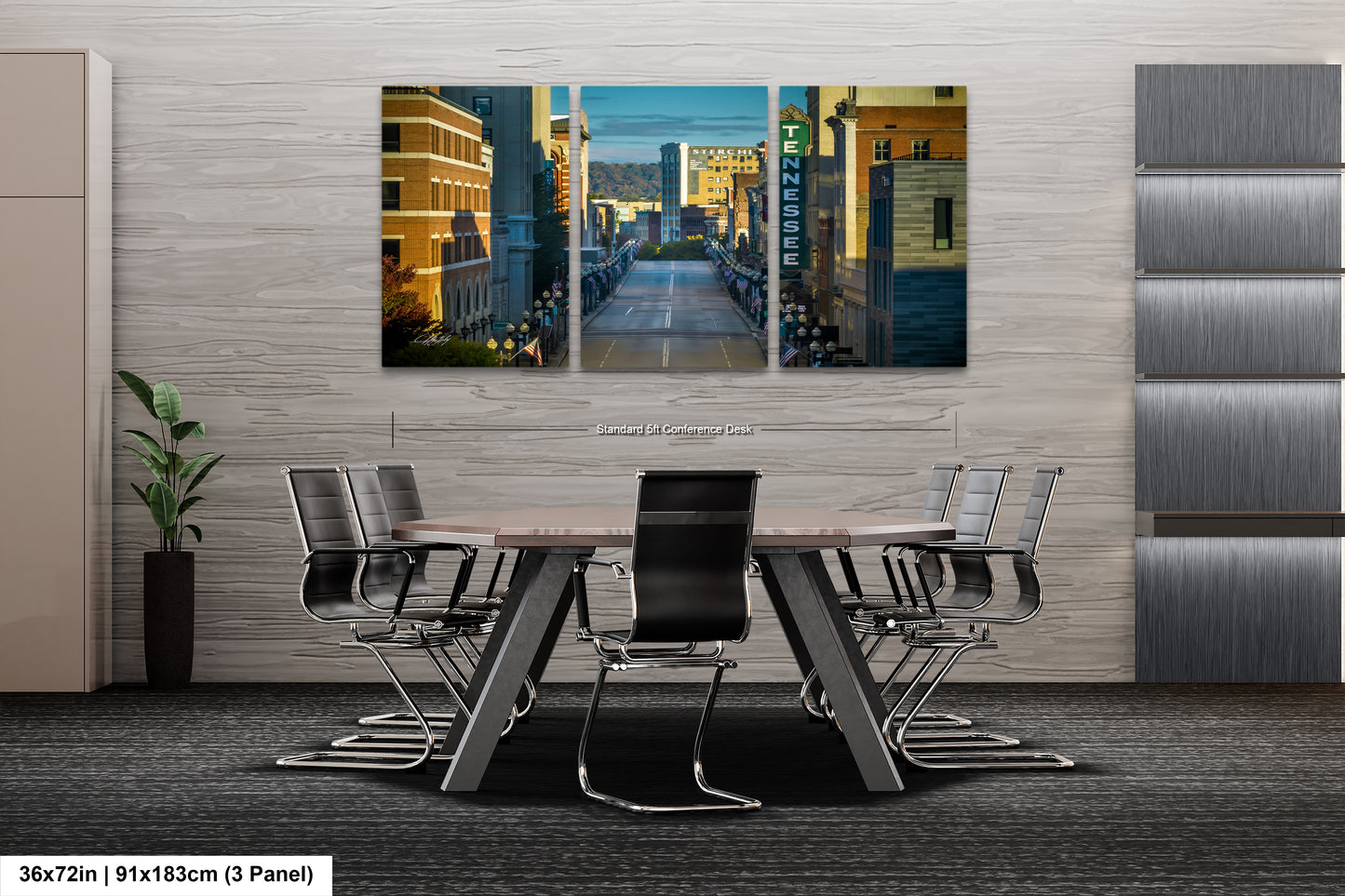 a dining room with a table and chairs