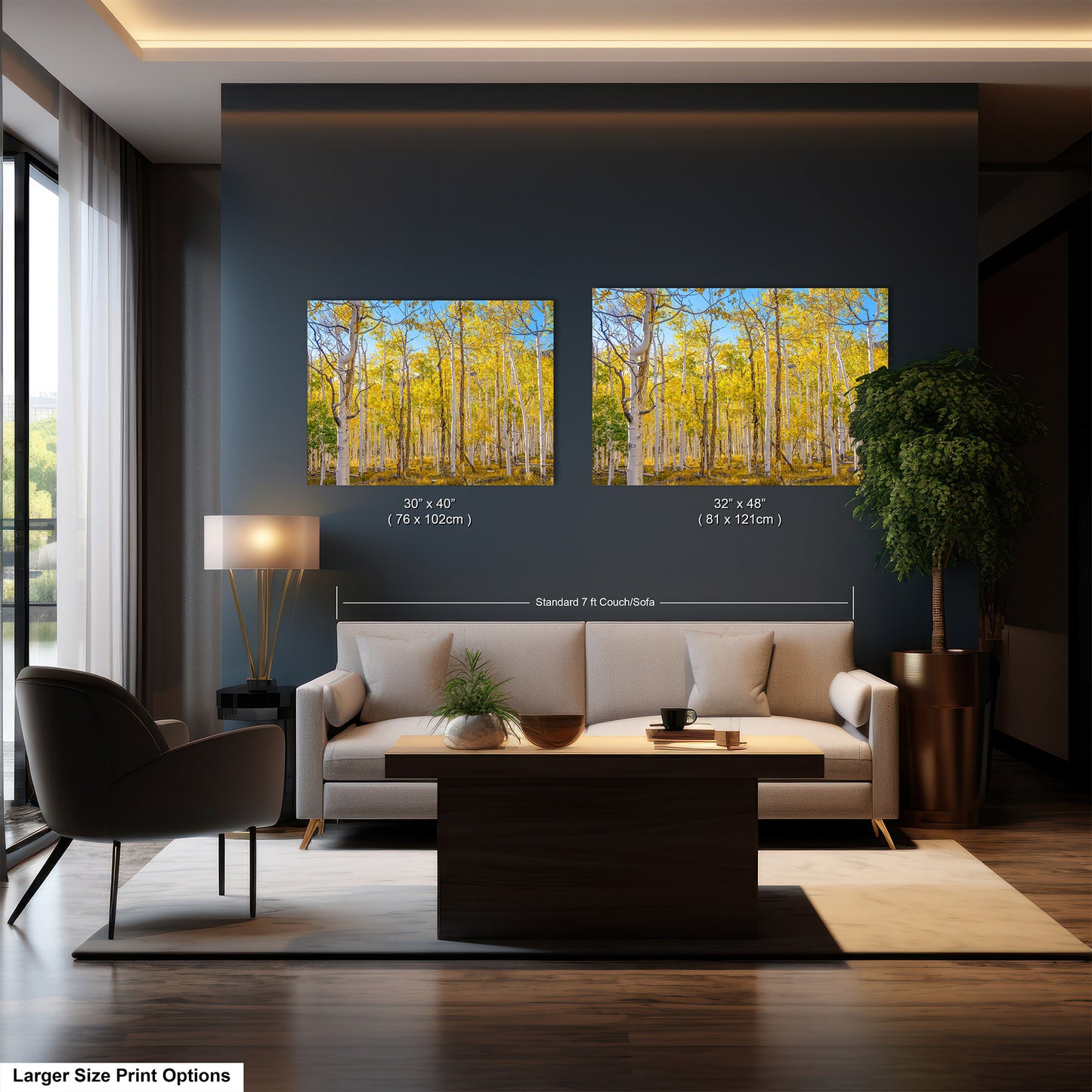 Fall Aspen Trees Wall Art, Pando / Birch Tree / Large Forest Print Nature / Canvas Wall Decor / Acrylic / Metal / Photography