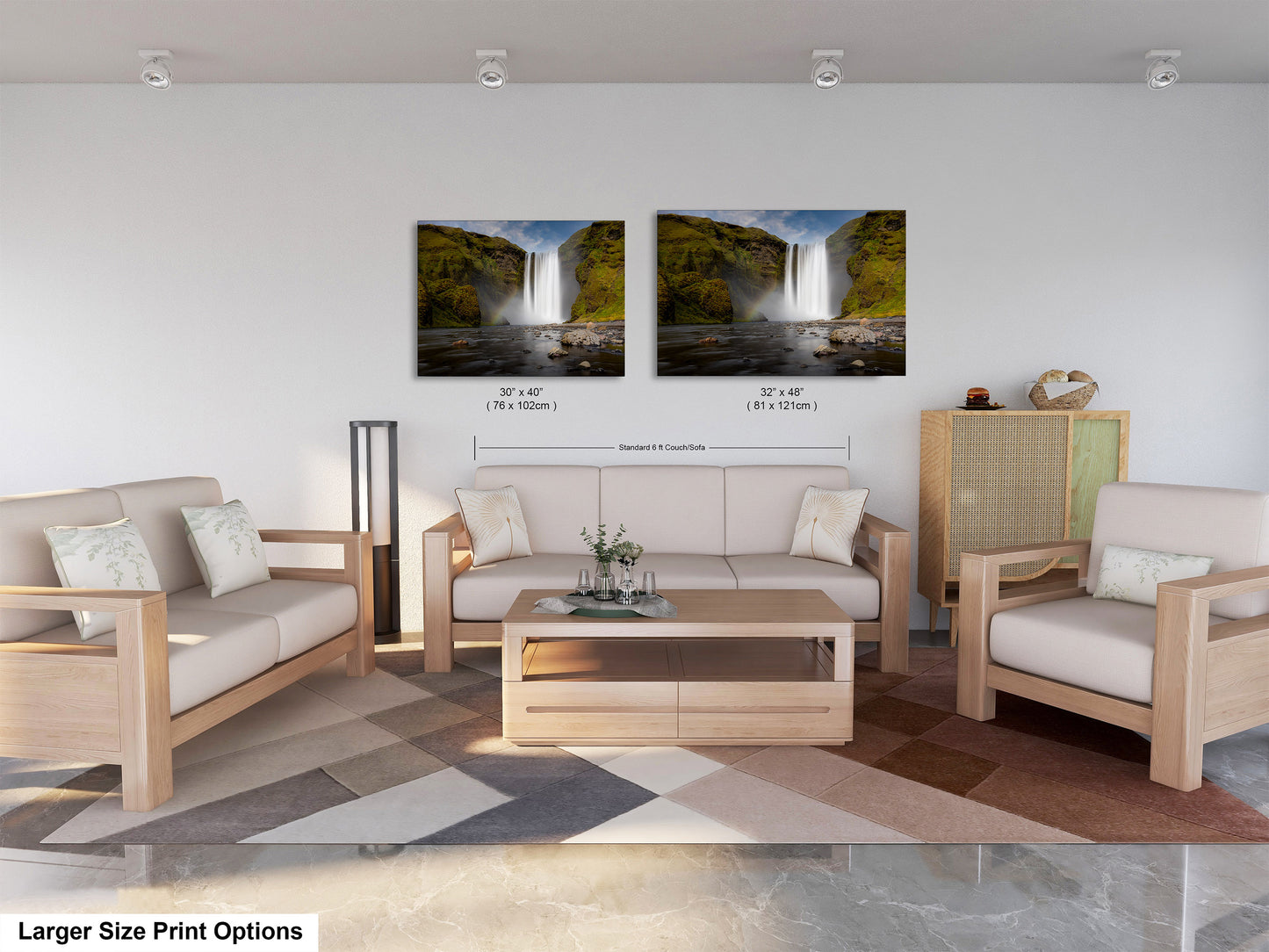Skogafoss Waterfall in Iceland: Fine Art / Print / Canvas / Acrylic / Metal / Wall Decor / Landscape Photograph