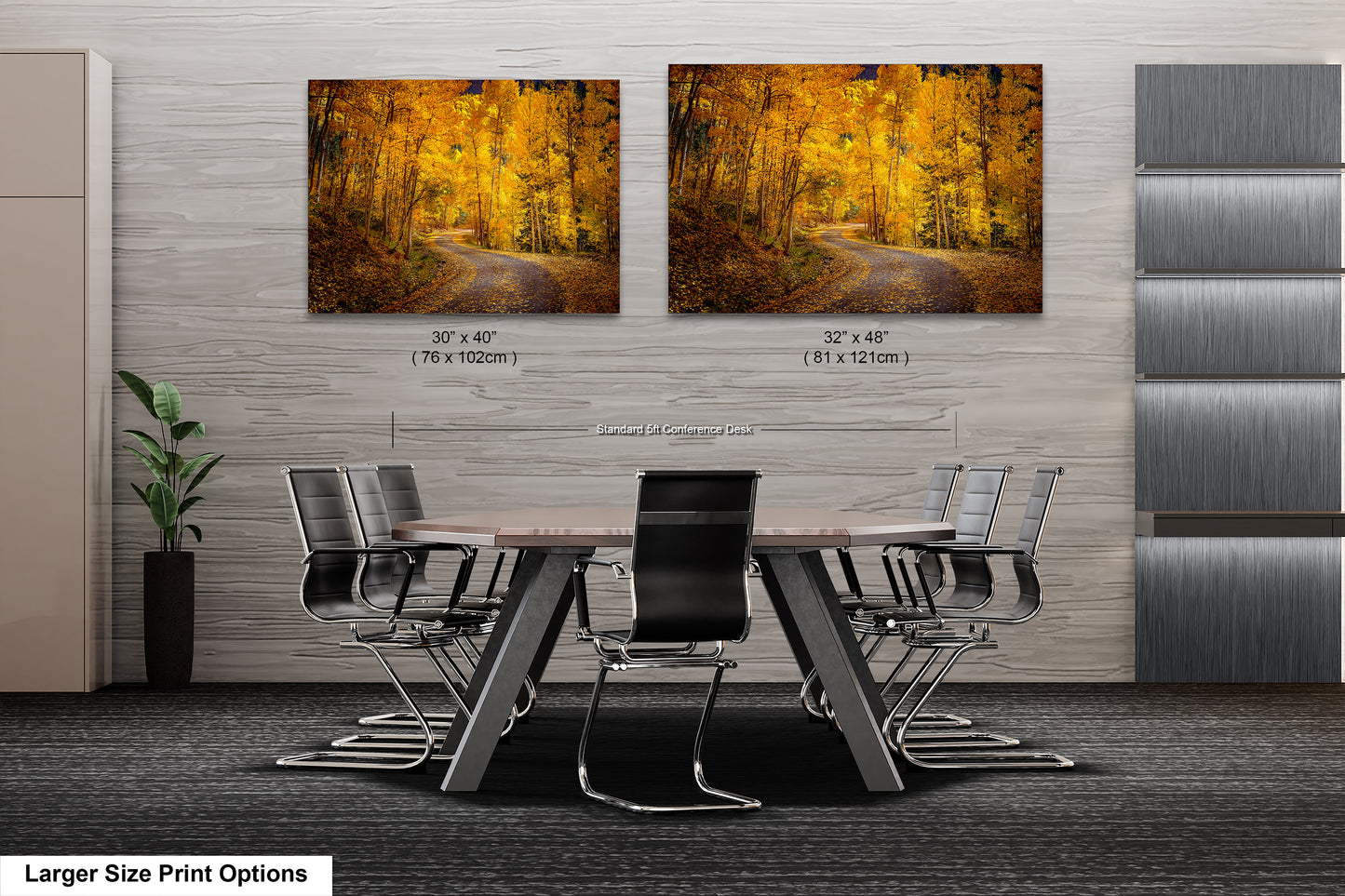 Colorado Aspens, Curvy road, autumn color, Little Cimarron Valley, Rocky Mountains, golden leaves, Photography wall art