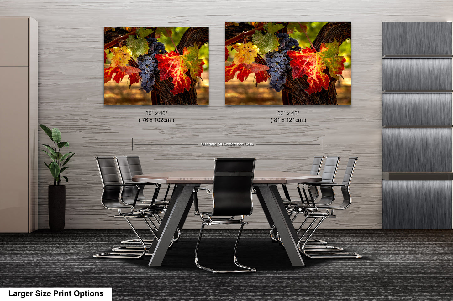 Vineyard Autumn Gold, California Vineyard, St Helena, Fall Vineyard Leaves, Grapes, Winery Art, Wine Wall Décor Kitchen Cellar