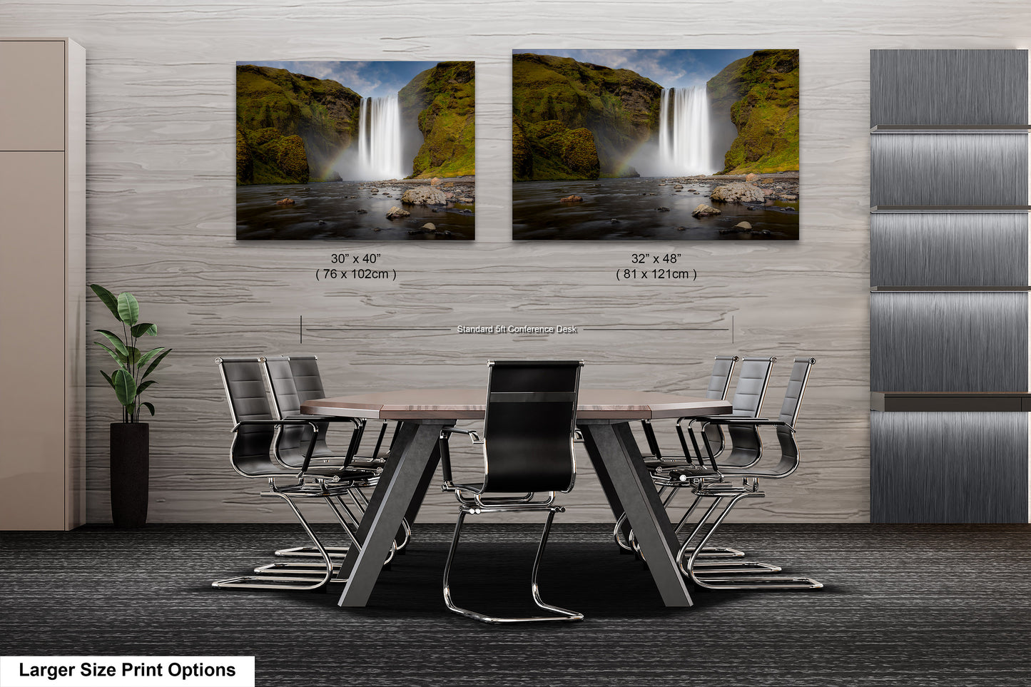 Skogafoss Waterfall in Iceland: Fine Art / Print / Canvas / Acrylic / Metal / Wall Decor / Landscape Photograph