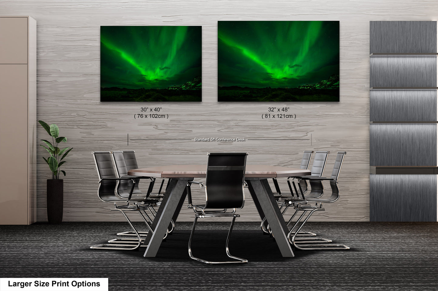 Aurora Borealis Northern Lights Print taken in Iceland on Acrylic, Canvas, Metal & Paper