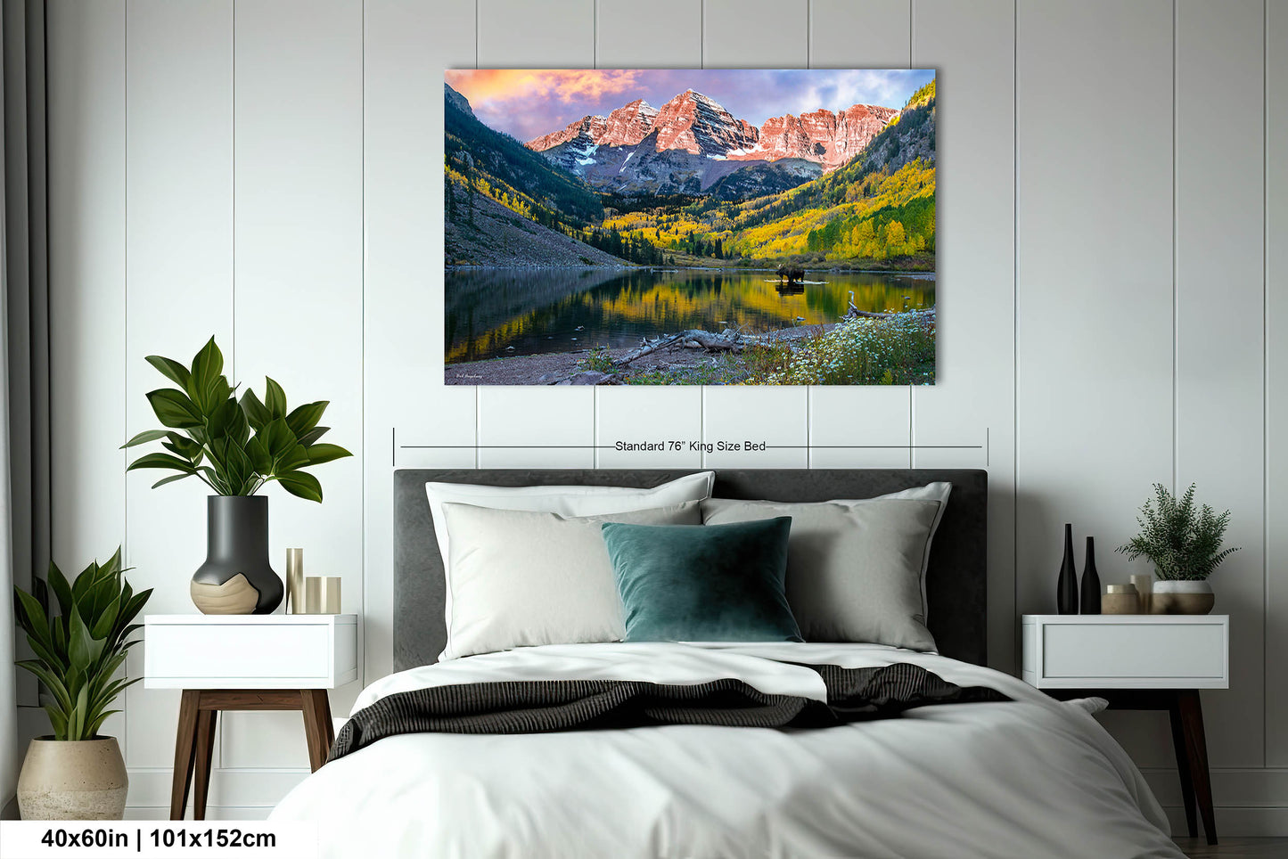 Maroon Bells with moose, Maroon Bells fall picture, Colorado aspens wall art, Autumn colors and mountains, Aspen Colorado landscape print