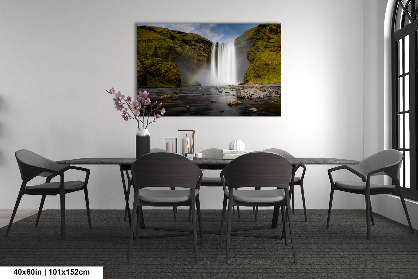 Skogafoss Waterfall in Iceland: Fine Art / Print / Canvas / Acrylic / Metal / Wall Decor / Landscape Photograph