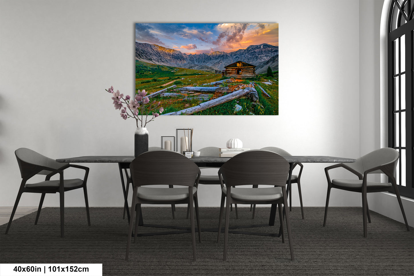 Mayflower Gulch sunset landscape, Leadville Colorado, San Juan mountains, mountain sunset, Rocky Mountains, Colorado art, triptych