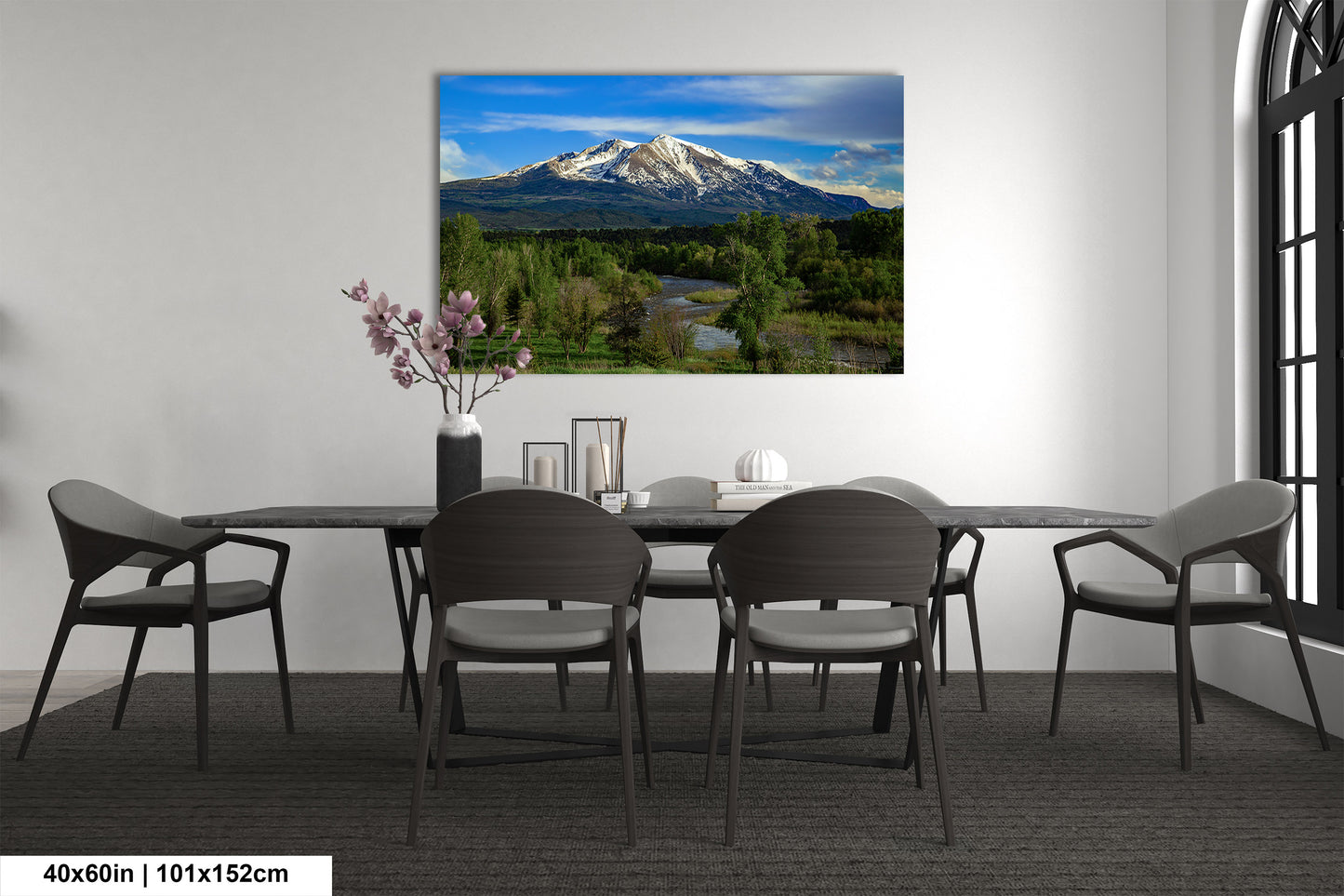 Mt. Sopris canvas picture, Aspen Colorado, Carbondale Colorado, Mount Sopris, Colorado wall art, mountain wall art