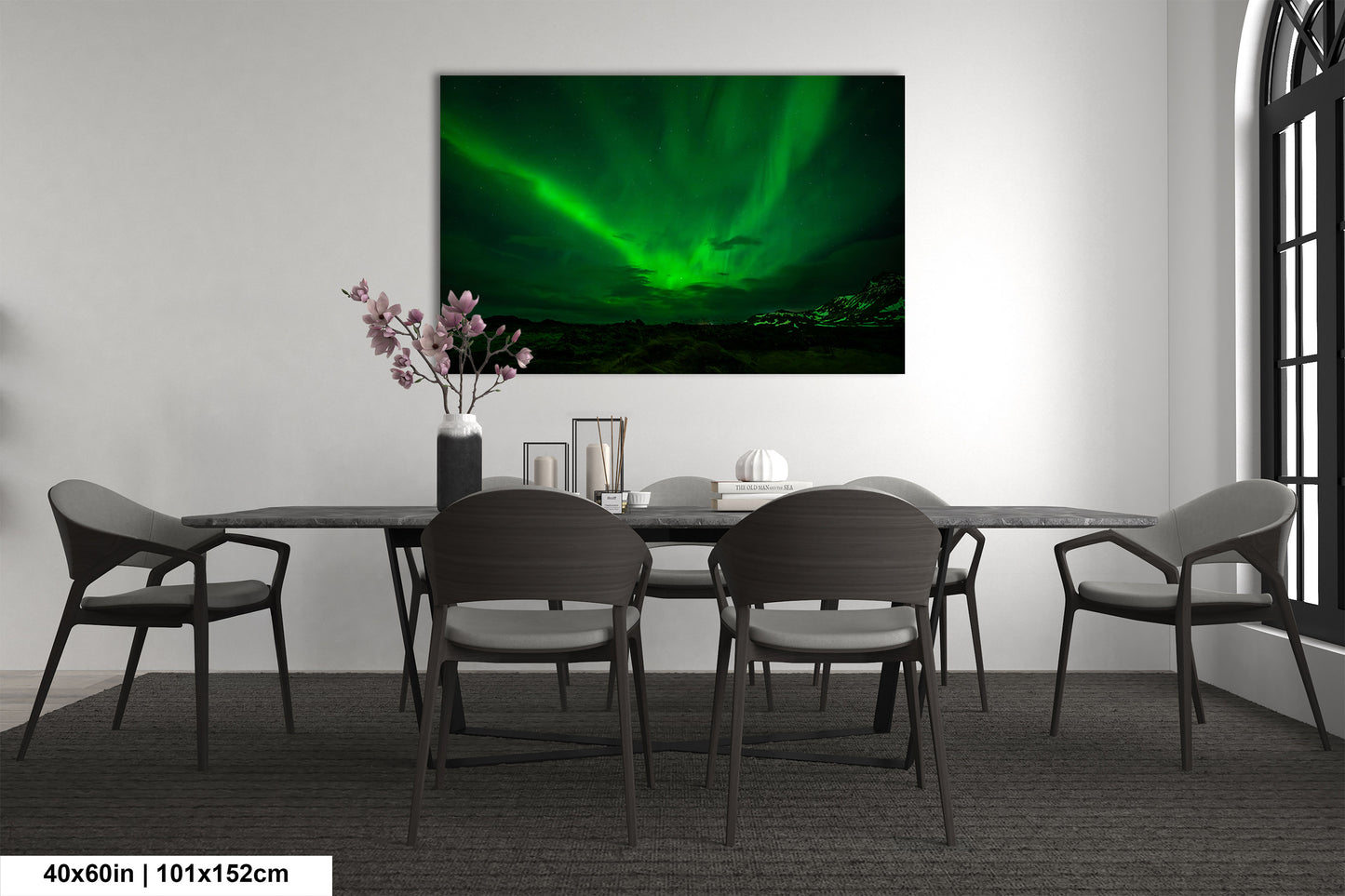 Aurora Borealis Northern Lights Print taken in Iceland on Acrylic, Canvas, Metal & Paper
