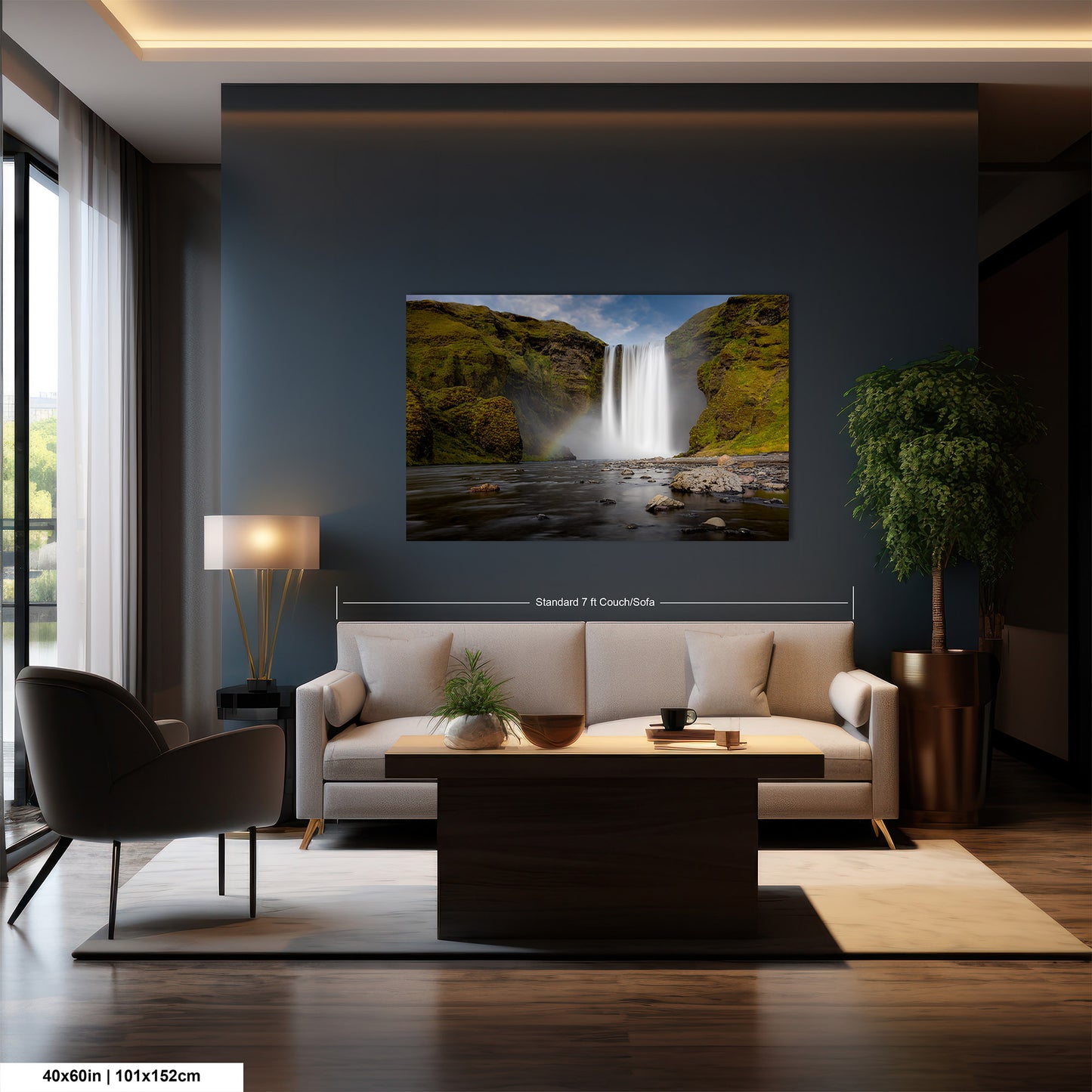 Skogafoss Waterfall in Iceland: Fine Art / Print / Canvas / Acrylic / Metal / Wall Decor / Landscape Photograph