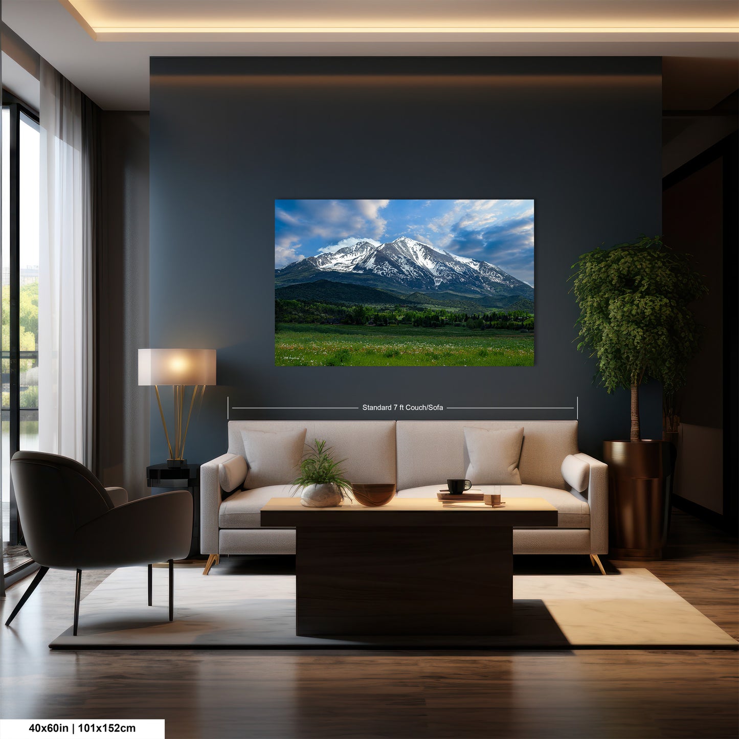 Mt. Sopris picture, Colorado mountain art, Aspen Colorado, Mt. Sopris Carbondale, Colorado photography, extra large wall art, triptych