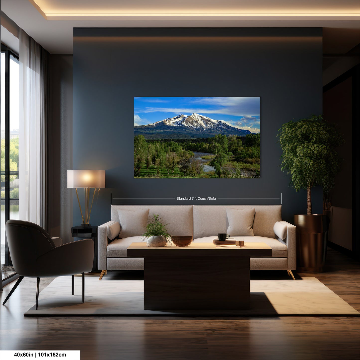 Mt. Sopris canvas picture, Aspen Colorado, Carbondale Colorado, Mount Sopris, Colorado wall art, mountain wall art