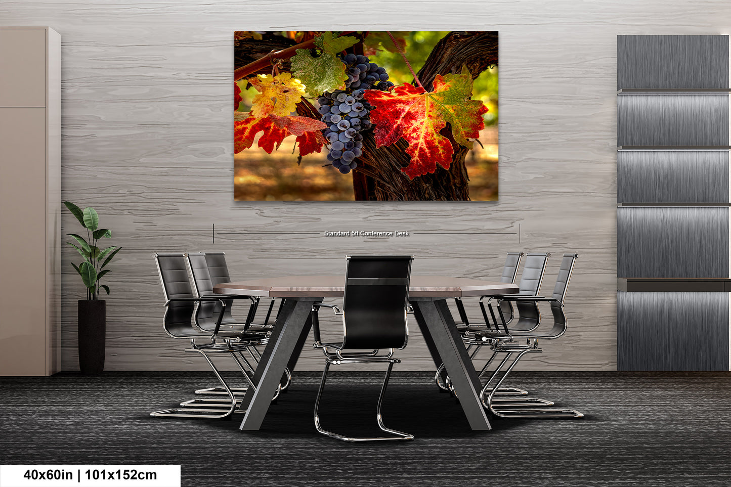 Vineyard Autumn Gold, California Vineyard, St Helena, Fall Vineyard Leaves, Grapes, Winery Art, Wine Wall Décor Kitchen Cellar