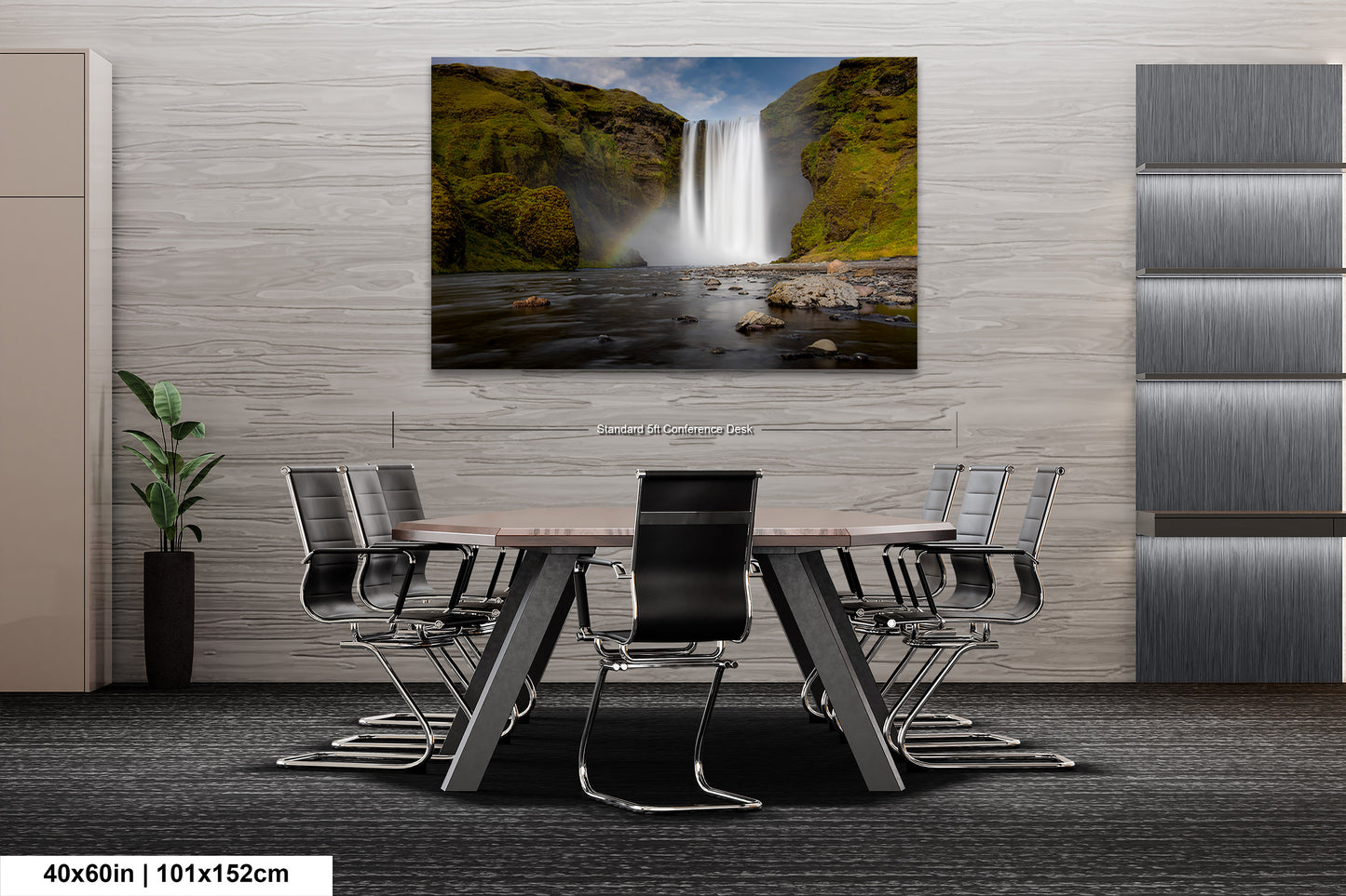 Skogafoss Waterfall in Iceland: Fine Art / Print / Canvas / Acrylic / Metal / Wall Decor / Landscape Photograph