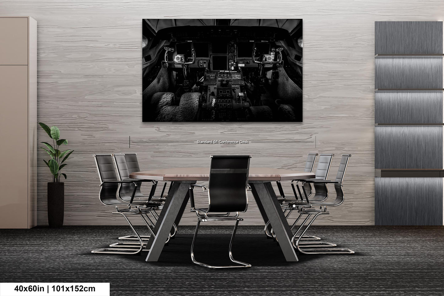 Gulfstream V Cockpit, Wall Canvas,Metal, Print, Acrylic. Aviation Photo