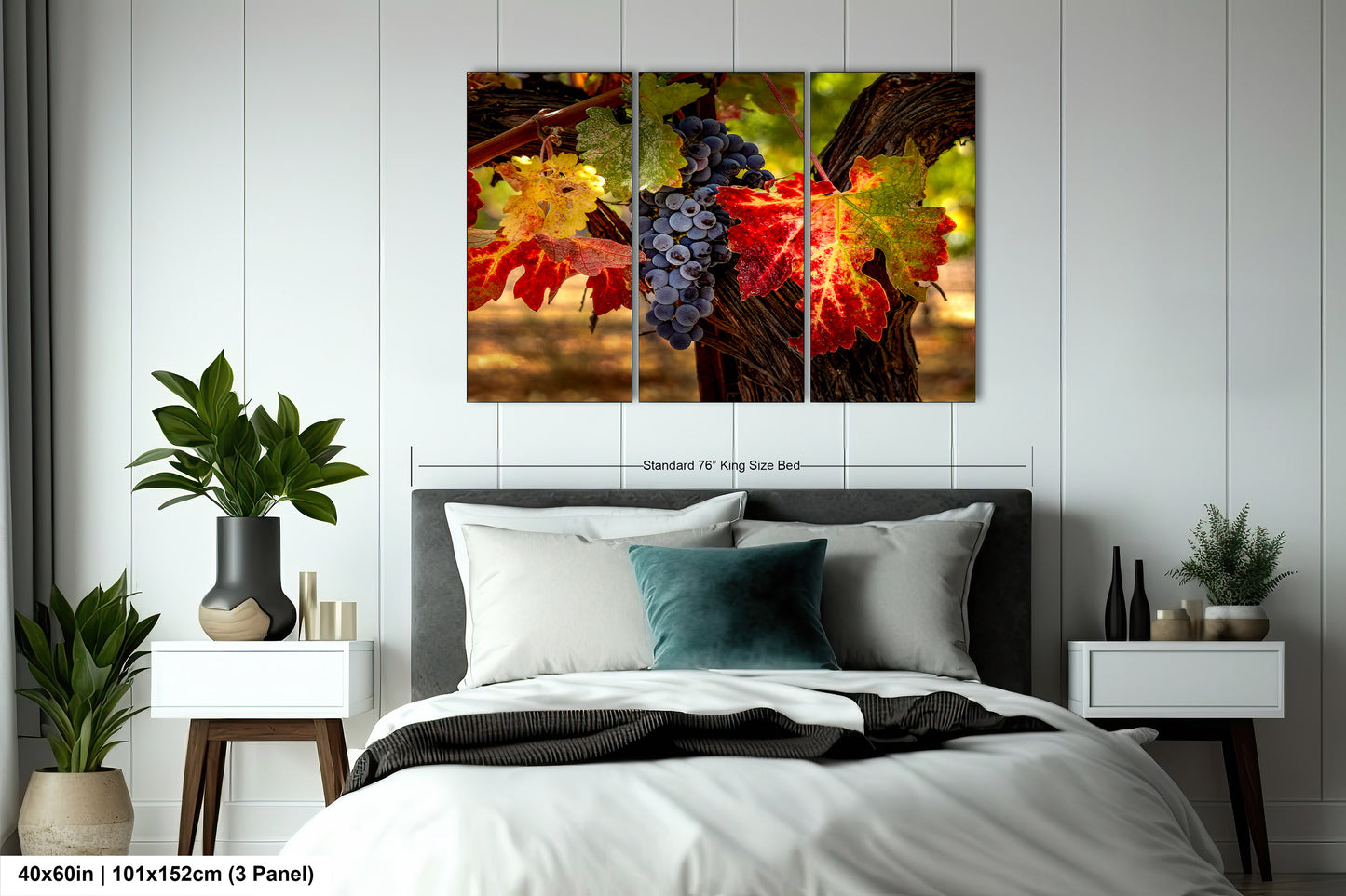 Vineyard Autumn Gold, California Vineyard, St Helena, Fall Vineyard Leaves, Grapes, Winery Art, Wine Wall Décor Kitchen Cellar