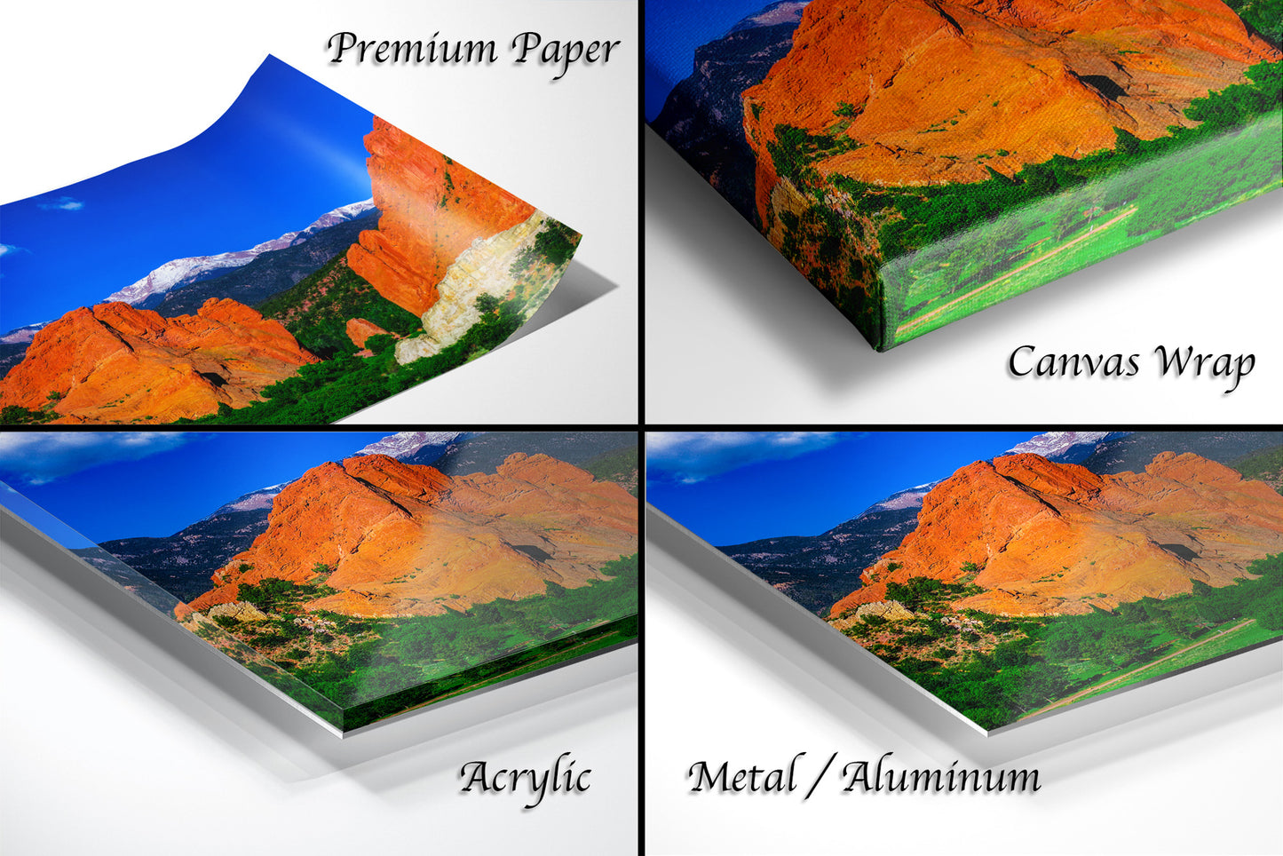 Garden of the god's picture, Pikes Peak print, Colorado Springs canvas, Colorado Springs wall art,