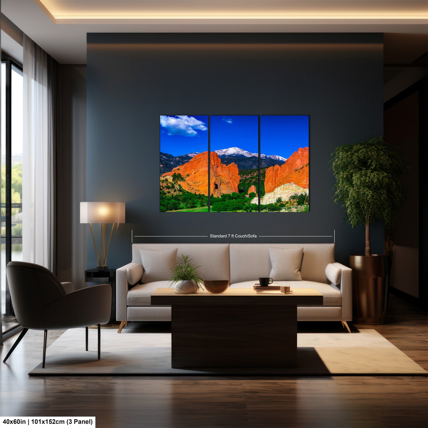 Garden of the god's picture, Pikes Peak print, Colorado Springs canvas, Colorado Springs wall art,