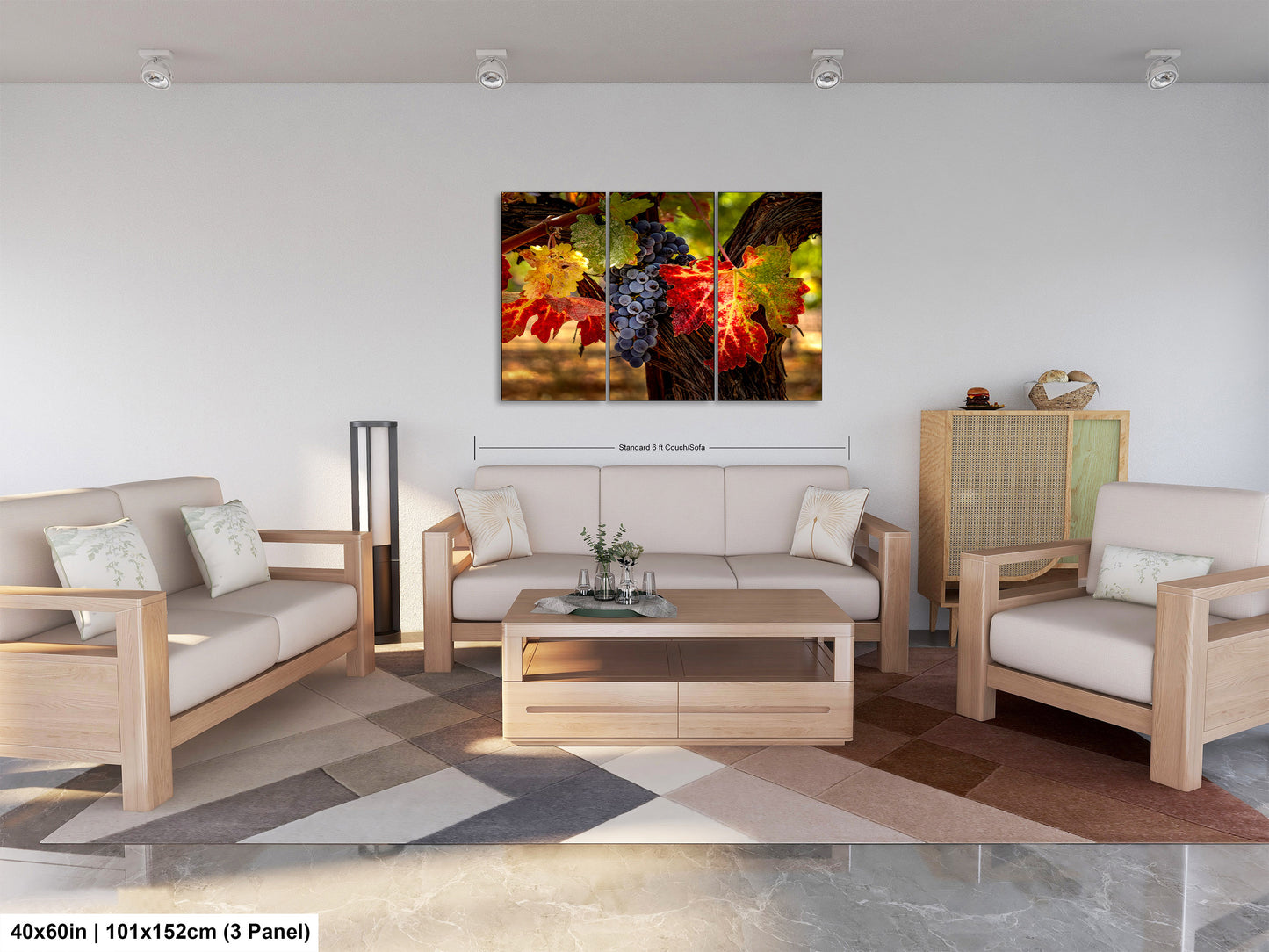 Vineyard Autumn Gold, California Vineyard, St Helena, Fall Vineyard Leaves, Grapes, Winery Art, Wine Wall Décor Kitchen Cellar