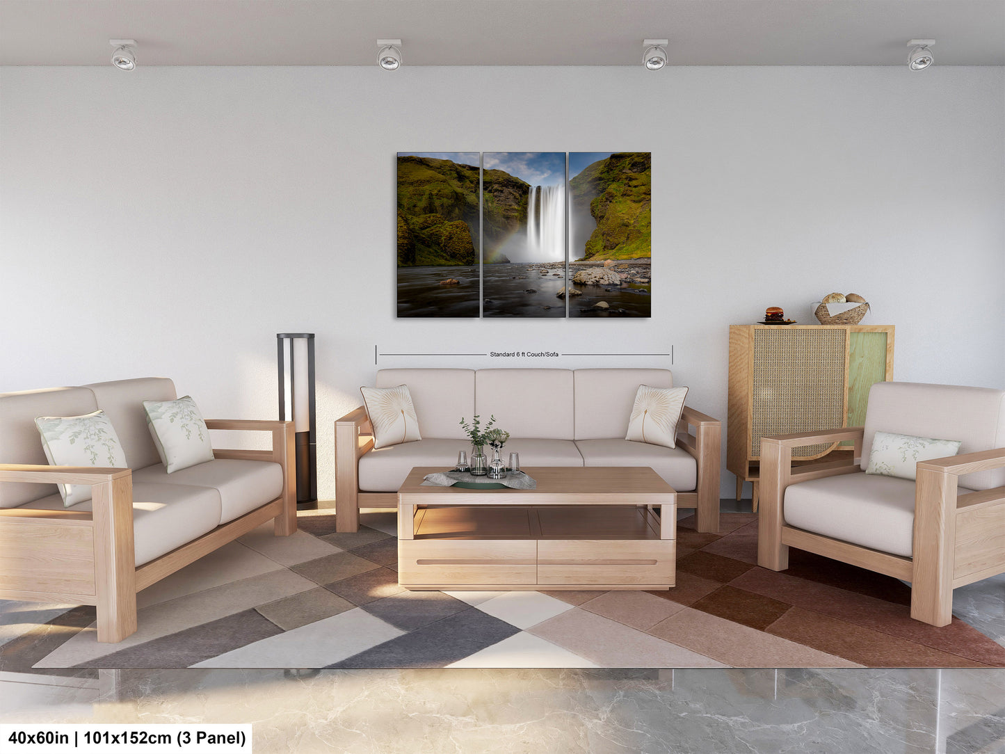 Skogafoss Waterfall in Iceland: Fine Art / Print / Canvas / Acrylic / Metal / Wall Decor / Landscape Photograph