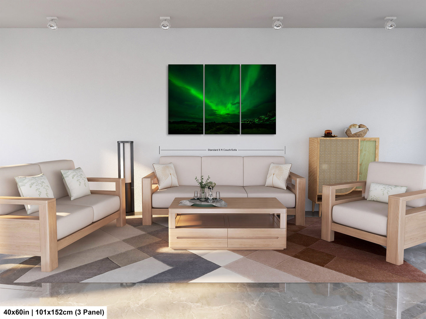 Aurora Borealis Northern Lights Print taken in Iceland on Acrylic, Canvas, Metal & Paper