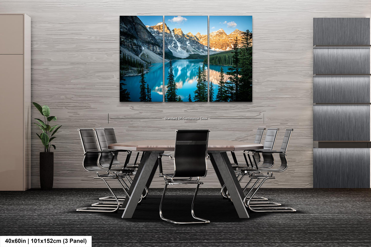 Moraine Lake Sunrise, Banff National Park Canada Landscape Print, Canvas Wall Art Prints, Wall Decor for Home,Living Room, Bedroom, Office
