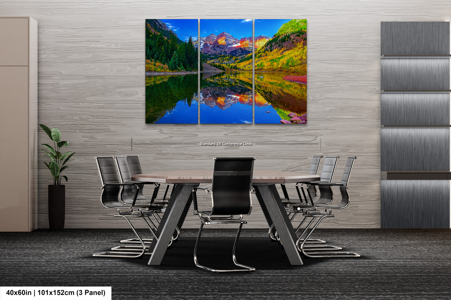 Maroon Bells canvas print, Colorado wall art, autumn colors, sunrise picture, Aspen autumn, nature photography, mountain wall art