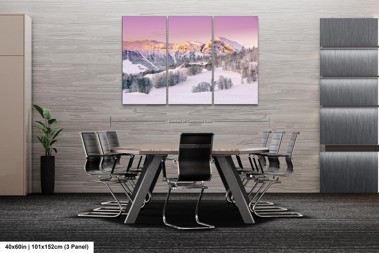 Snow Capped Mountains Sunrise Landscape Winter Print/Canvas/Acrylic/Metal