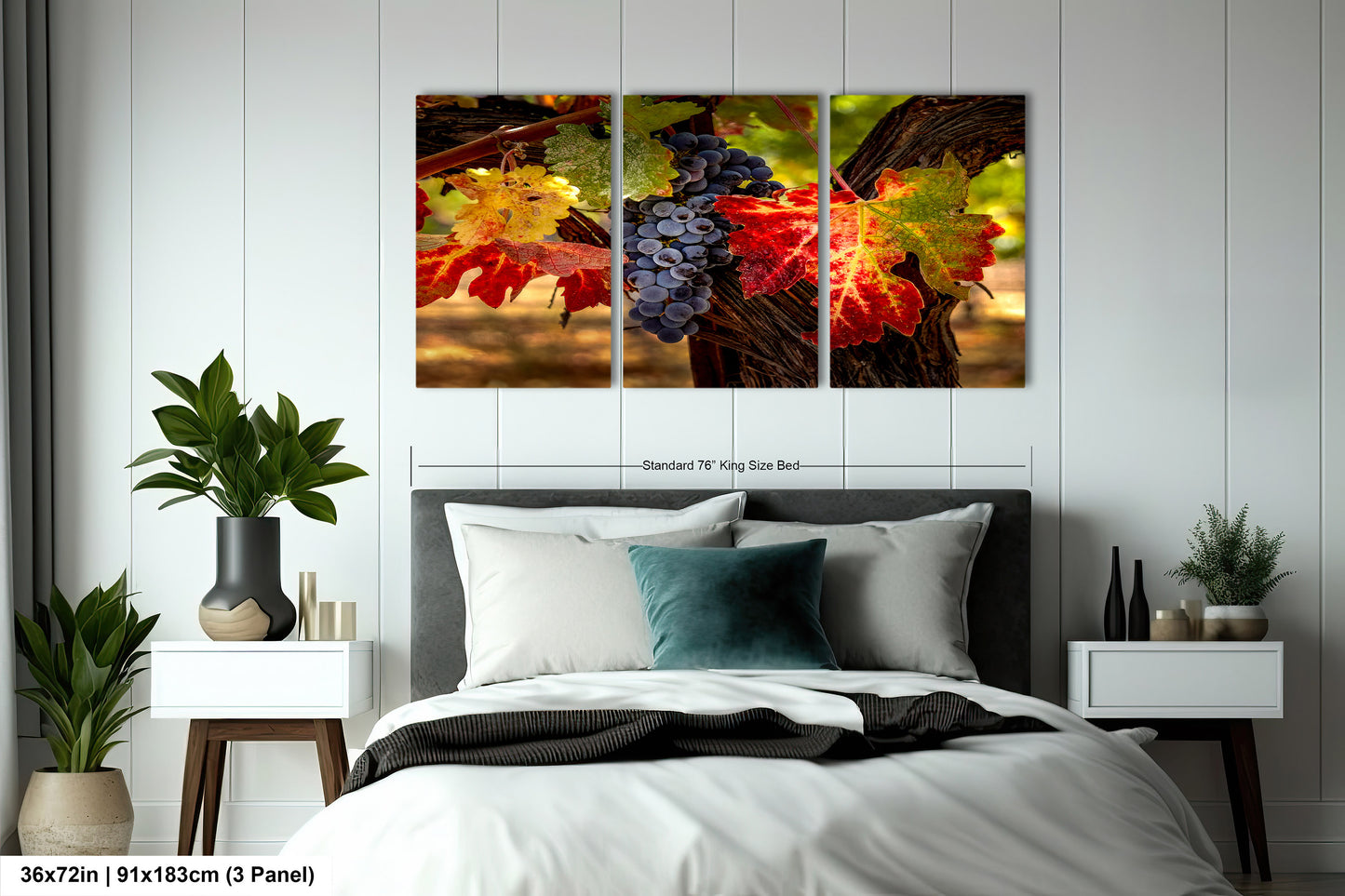 Vineyard Autumn Gold, California Vineyard, St Helena, Fall Vineyard Leaves, Grapes, Winery Art, Wine Wall Décor Kitchen Cellar