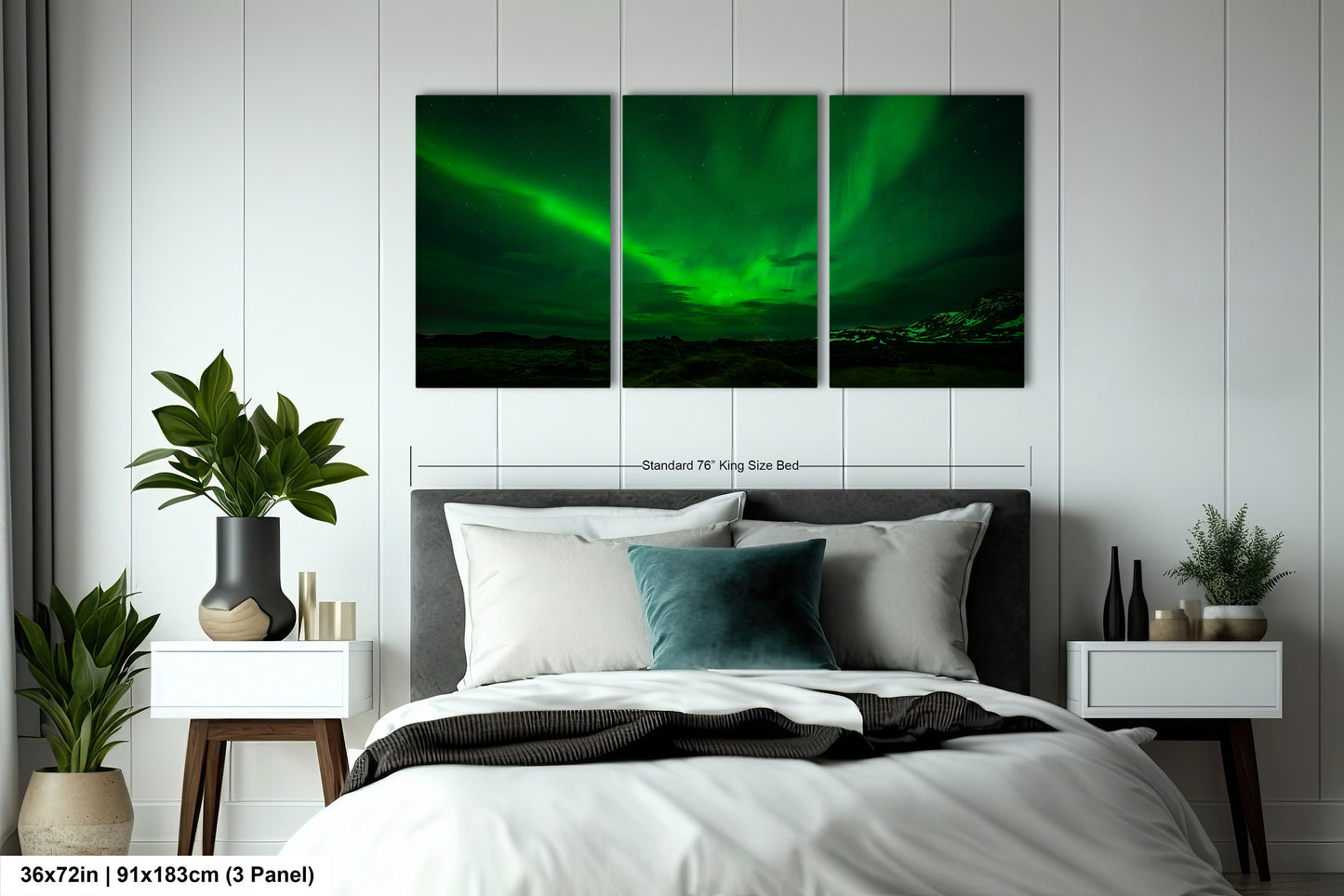 Aurora Borealis Northern Lights Print taken in Iceland on Acrylic, Canvas, Metal & Paper
